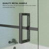 Bathtub Glass Shower Door 30" x 55", Pivot Swing Hinged