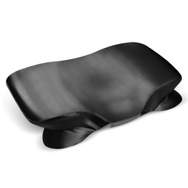 Satin Pillowcase for Zelimun Cervical Pillow Only, Contour Pillow Case, Smooth & Soft Pillowcase for Sleeping Pillow, Black Pillow Cover with Zipper (Black)