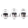 Saipe 6pcs High Precision Trimmer Collet Adapter 6mm 1/4" 8mm