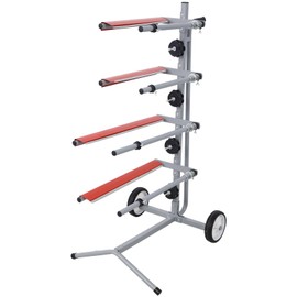 TREATLIFE HOME Effortless Auto Body Repair with Mobile Masking Paper Machine, Heavy-Duty Steel, Holds Multiple Rolls, Red