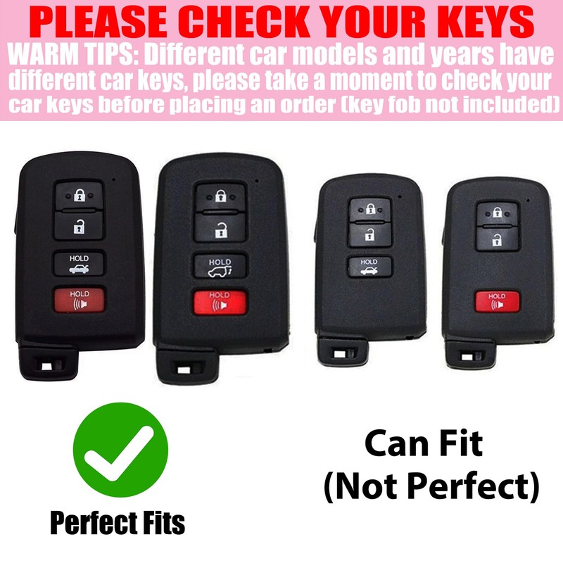 YIKECASE Key Fob Cover with Diamond Keychain Car Key Holder