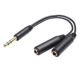 jojofuny Stereo Audio y Splitter Adapter Male to Female Cable for Headphones and Speakers Connects to Laptop High Transmission Rate Shielding Compact Design
