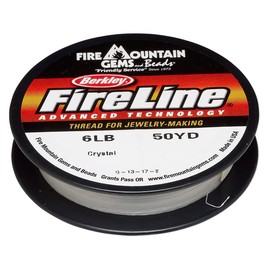 Berkley FireLine Braided Beading Thread 6-Pound Test Clear .006 Inch 0.15mm 50 Yards