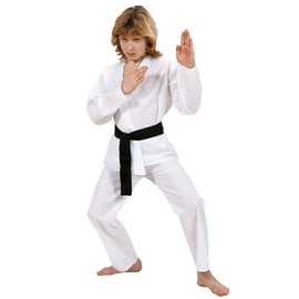 Children's Karate Kid Costume Small 5-7 yrs (128cm) for Oriental Chinese Fancy Dress