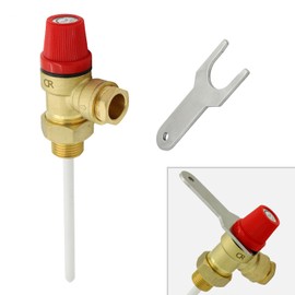 Temperature and Pressure Relief Valve 1/2″ 7 Bar 90°c + TPR Key