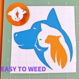 Lya Vinyl 14 Pack Permanent Vinyl for Cricut, 12" x 12" Glossy Permanent Vinyl Sheets for Cricut and Silhouette, Cricut Vinyl for Mug & Cup & Glass Window, Party Decoration, Craft Cutter, Home Decal