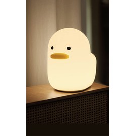 DesignNest Dull Duck Sleep Lamp, Nursery Squishy Night Lamp, Animal Shape Night Light, Bedside Table Lamp, Silicon Kids Lamp, Night lamp for Baby, Portable, Soft Warm Light, Home Decor Lamp, Gift