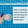 Feoang Pool Plug Removal Tool-Metal Eyeball Seat Removal Tool with