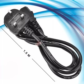 J.H. Company Cable Trifasico Corriente Uk  Tipo G  Pc Monitor Cpu