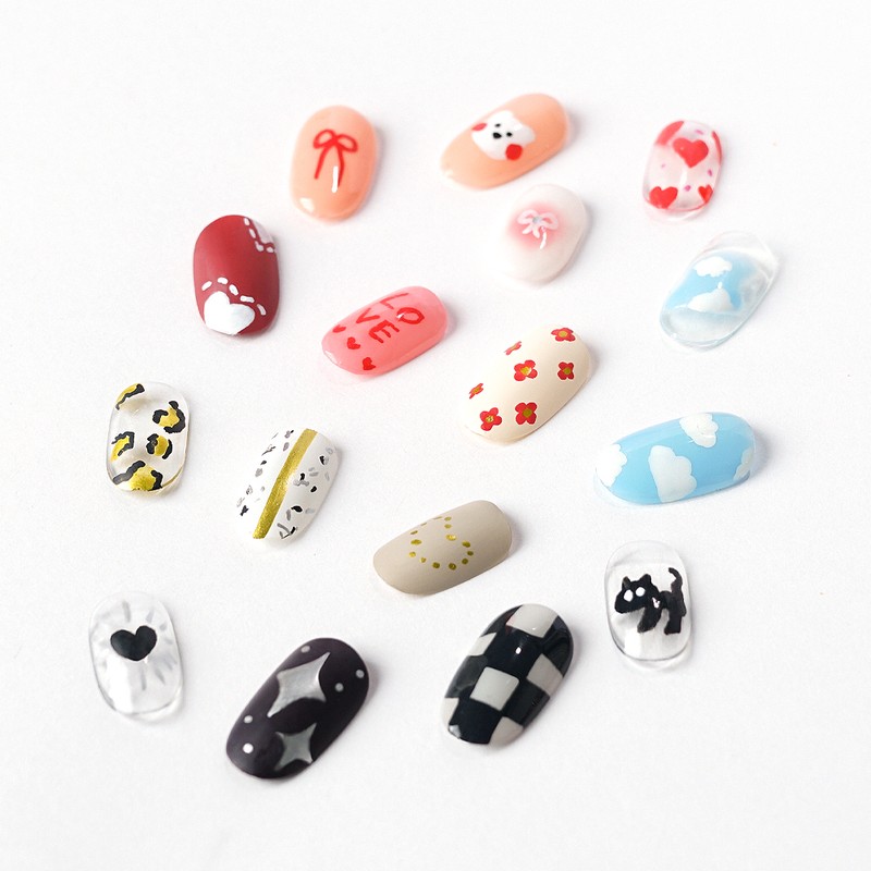 Withshan Selection Nail Drawing Pen Set (6 Colors) / 위드샨