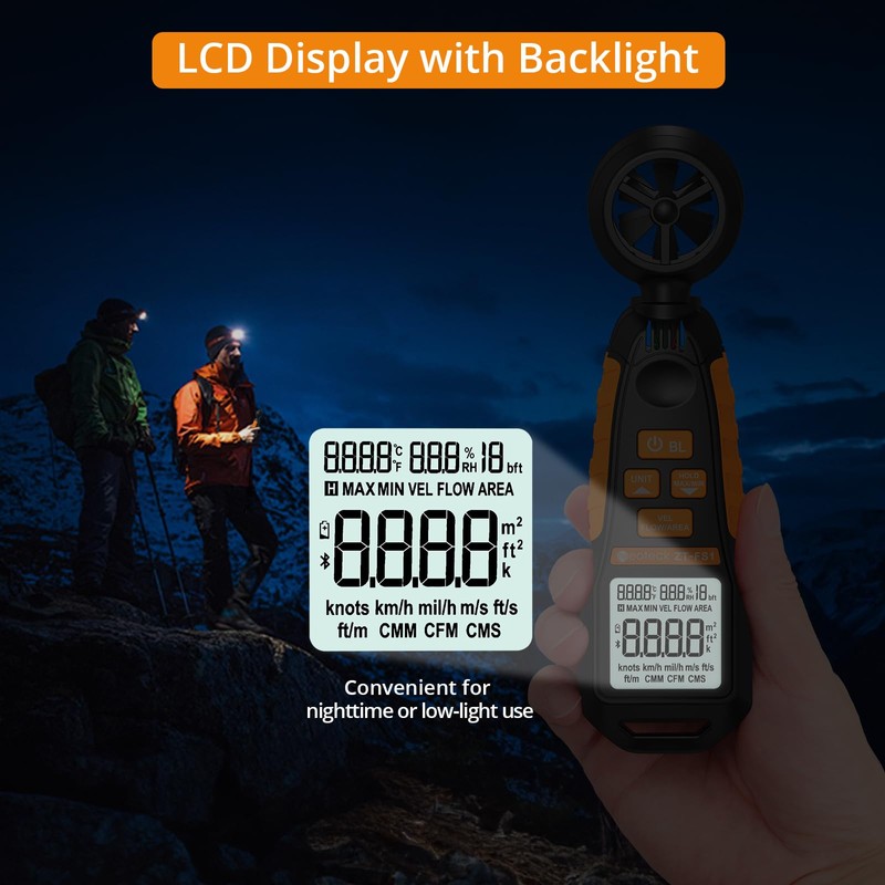 Neoteck Anemometer Wind Meter Tests Wind Speed and Airflow with