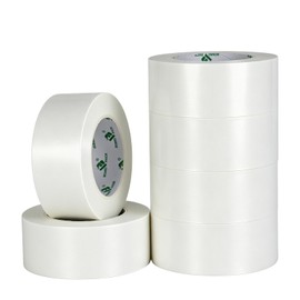 BOMEI PACK 6-Pack Heavy Duty Duct Tape, White Tape 2 Inches x 35 Yards, Strong, Flexible, No Residue, All-Weather and Tear by Hand for Repairs, Industrial, Professional Use