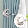 Curtain Tiebacks, 2 Pack Magnetic Curtain Tiebacks Star Moon Curtain