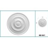 HEXIM Stucco Rosette Polystyrene EPS White, Ceiling Rosette Round &