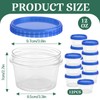 ISUSSER 12 Pack Freezer Containers with Screw On Lids, 12