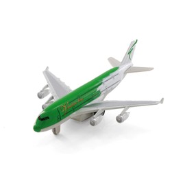 Showcasts Sceno Jet Airliner, Green 805D - 7.75" Scale Diecast Model Plane