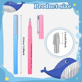 Mabor 2 Pcs DIY Diamond Paintings Parchment Paper Cutter Precision Craft Ceramic Blade Knife Pen for Cutting Paper Art Tools Accessories for School and Home(Pink/Blue)
