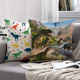 MUSOLEI Unicorn Mermaid Cushion Cover 45 x 45 cm Kids Girls 2 Pillow Covers Velvet Zipper Washable Cushion Cover for Bed Bedroom Living Room Sofa Chair Car Gift