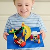 Creative QT Toy Building Blocks Stackable Baseplates, Blue and Green,