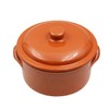 Handmade Traditional Portuguese Pottery Clay Terracotta Cazuela Cooking Pot With