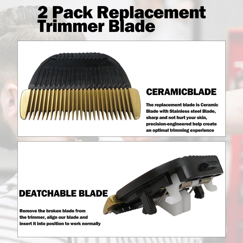 Superior WER9902 Detachable Clipper Blades for Panasonic ER-GP80 ER1611 ER1512