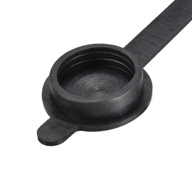 sourcing map Pack of 4 GX16 Aviation Plug Cover Waterproof Plastic Cap Black