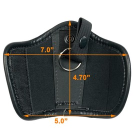 Basketwave Silent Key Holder for Duty Belt Basketweave Artificial Leather Durable Law Enforcement Police Tactical Silent Key Keeper Pouch (Basketweave Artificial Leather)