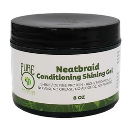 Pure O Hair Solution Product Neatbraid Conditioning Shining Gel 8 Oz (Pack of 1)