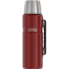 THERMOS Stainless King Vacuum-Insulated Beverage Bottle, 40 Ounce, Rustic Red