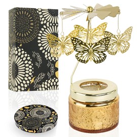 Velas de Mariposa Regalo de Cumpleaños para Mejores Amigas, Velas Perfumadas Giratorias Regalos Graciosos para Mujeres, Para Ella, Esposa, Decoración del Hogar, Vela Perfumada con Caja de Regalo