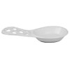 Home Basics Lattice Collection Cast Iron Spoon Rest (White)