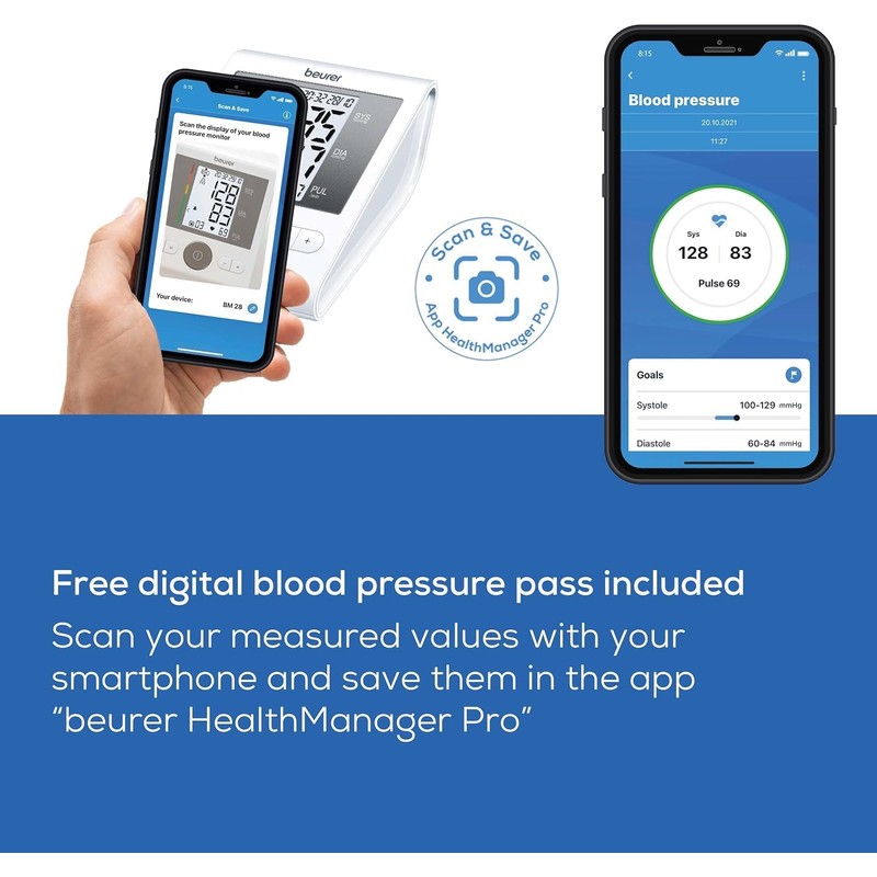 Beurer BM28 Upper Arm Blood Pressure Monitor with Patented Resting