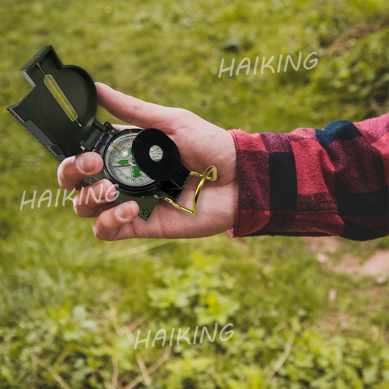 HAIKING Precise Compass, 1 PCS Orienteering Compass for Hiking, Climbing,