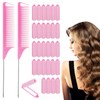 Hair Roller Set with Rat Tail Combs 28 Foam Rollers