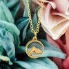 Anchored in Your Faith Mustard Seed Faith Dainty Necklace Mountain