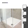 Bagnoxx 1x Shower Frame Duschlippe PVC with Lip for Glass