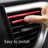 Scelet 10 pieces car colourful air conditioning air outlet decoration