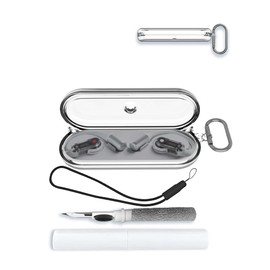 Case Cover for Nothing Ear (Open) Bluetooth Earbuds 2024,Soft TPU Protective Cover with Keychain and Cleaner Kit for Women Men Shockproof Skin,Clear.