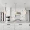 Chrome Pendant Lights Kitchen Island 1 Pack, Mini Crystal Chandeliers,