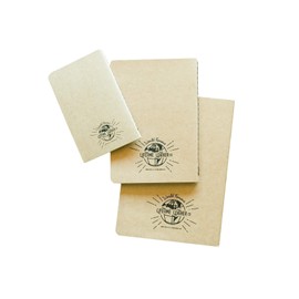 Lifetime Leather Kraft Paper Journal, 3-Pack, Paper Journal Refill, 3x5, 5x7, 6x8