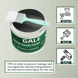 Water Based Wood Paint No Sanding or Priming, Quick Drying Multi-Surface Paint for Indoor Outdoor Cabinets, Walls and Doors - Low Odor/Non-Toxic, Semi-Gloss Black, 8 Oz