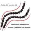YIOYULEN Flexible Drill Bit Extension, Bendable Drill Extension11.6inch, Manual 90°