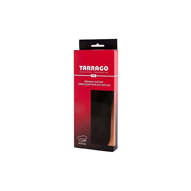 Tarrago Original Therapies 3/44 Premium Leather Insole, Black Edition (EU