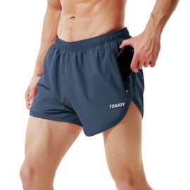 TENJOY Men's Running Shorts, navy