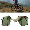 Bicycle Bike Rear Seat Carrier Bag Canvas Cycling Double Bags