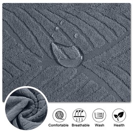 Lellen Waterproof Chair Covers Set of 4 - Stretch XL/Oversized Extra Large Dining Chairs Cover High Back Dining Room Chair Covers Oversized Chair Protect Chair Slipcovers（Dark Grey）
