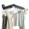 Foldable Retractable Laundry Drying Rack with Suction Cups, No-Drill Wall