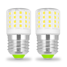 BROLSKUN LED AC100-265V 3.5W Refrigerator Bulb Frigidaire Replacement Refrigerator Bulb 4W KEI D34L E26 Fridge Light Bulb 40W Appliance Light Bulbs Compact Daylight White 5000K 600LM, 2-Pack