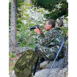 WOLFHUNT Hunting Backpack for Men, Medium Camouflage Hunting Pack Hiking Day Pack for Hiking, Fishing, Shooting, 24 L,Prym1 Woodlands