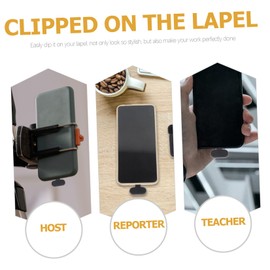 Abaodam 1 Set Portable Wireless Lavalier Microphone Clip Wireless Mic with Noise Reduction for Video Recording Interviews and Vlogging Lightweight and Versatile Design